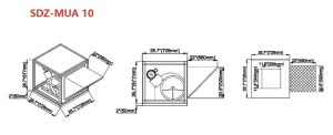 مروحة تهوية سقفية مزودة بفلتر 10 بوصة 2 fresh filtered air unit roof supply fan 10 in