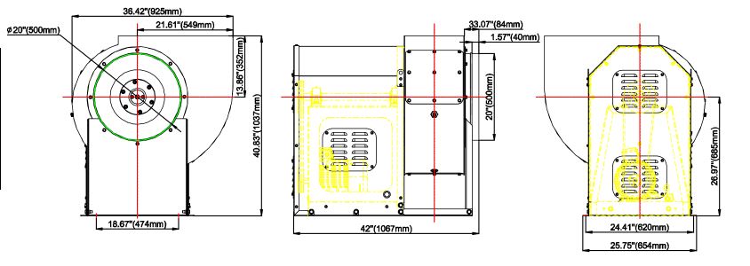 utility exhaust fan 18 inch 2hp